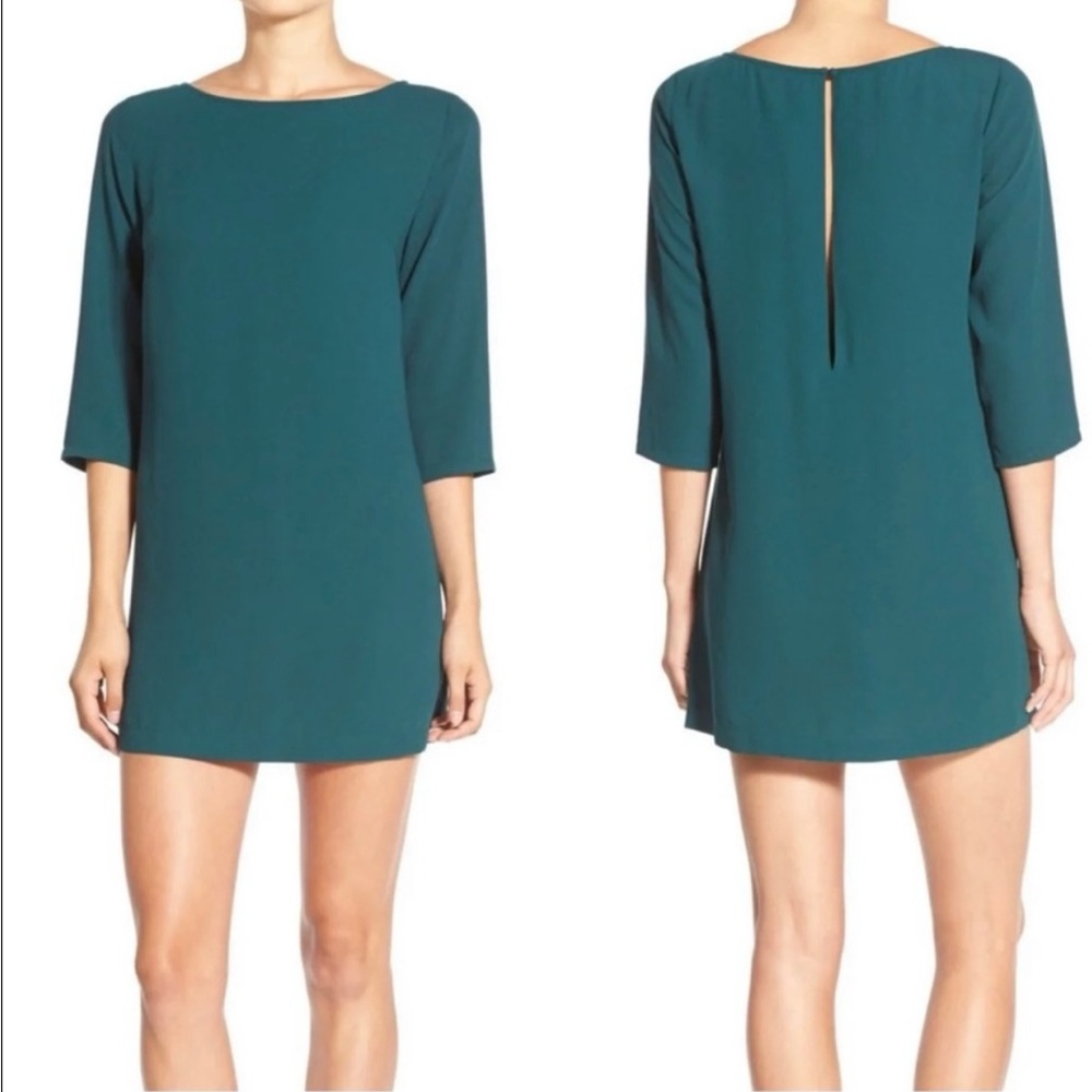 Leith Shift Dress emerald green